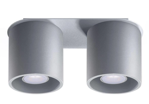 Downlight LAMPA sufitowa SL.0055 metalowa OPRAWA tuby szare