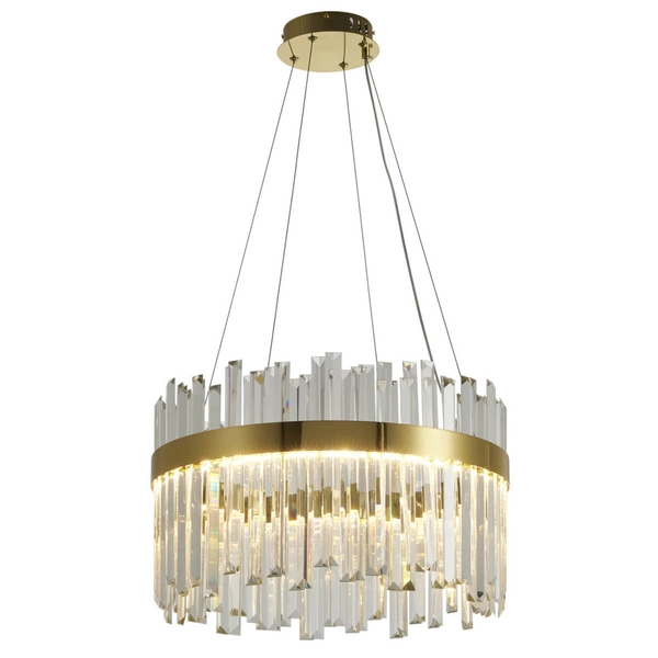 Lampa wisząca do jadalni ROYAL ST-1088-50 LED 52W 3000K kryształy złoty