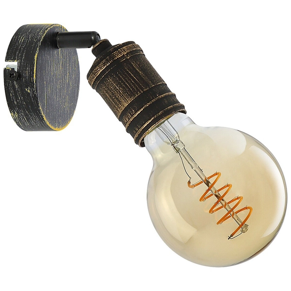 Kinkiet loftowy Fidel 3214 regulowana lampa do jadalni złoto antyczne