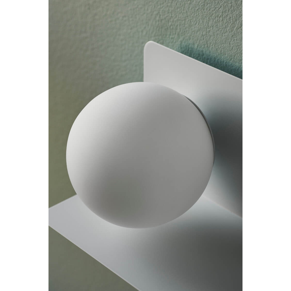 Lampa ścienna kulista LILIBETH 2312931001 z półką biała