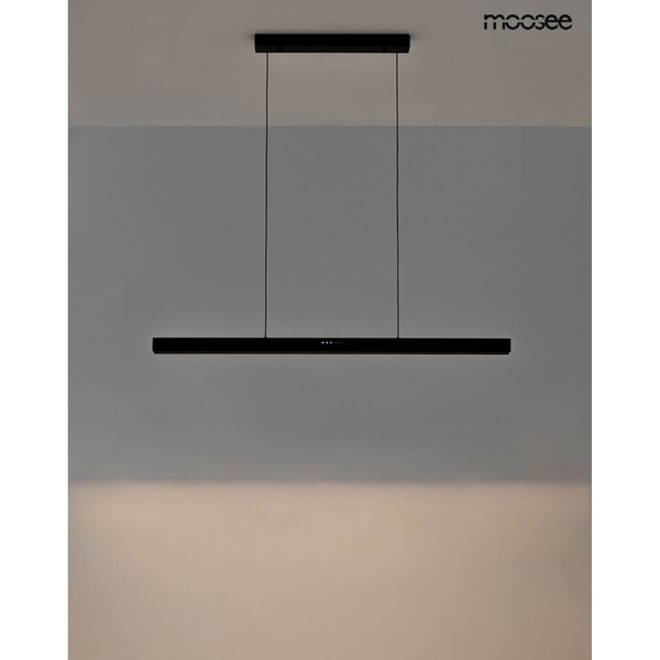 Wisząca lampa liniowa Liner MSE1501100312 Moosee LED 32W regulacja barwy czarna