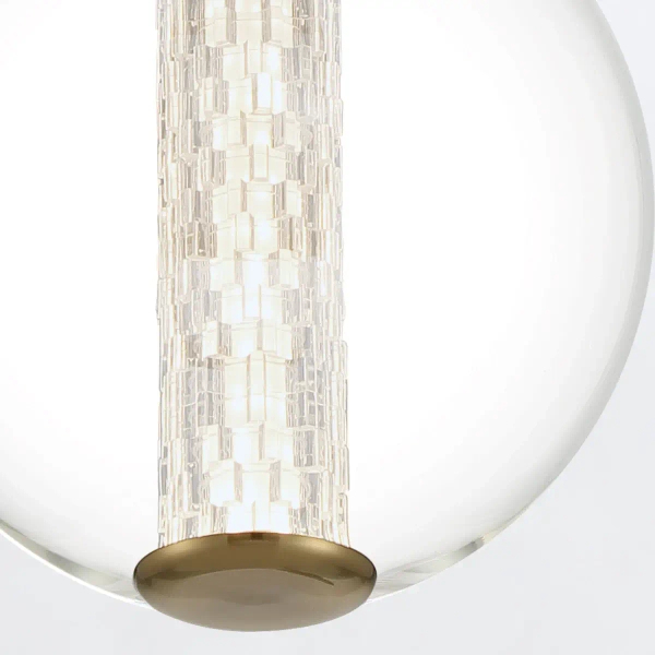 Wisząca lampa Atomo QN-ATOMO-1P-BG LED 9W 3000K szklana kula złoty