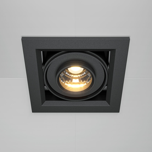 Lampa wpuszczana Metal Modern DL093-01-10W3K-B LED 10W 3000K kostka czarna