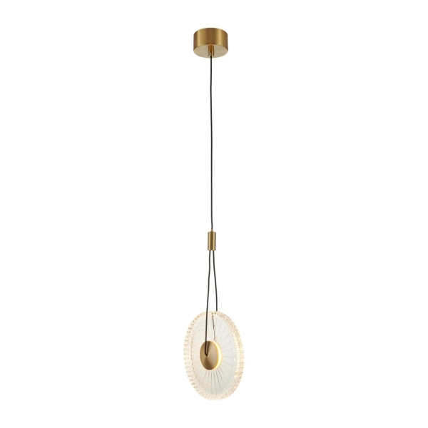 Wisząca lampa złota SUNBLAST LED 5W 3000K talerz nad stół ST-DL5623
