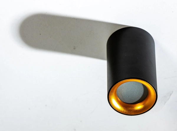 Natynkowa lampa przysufitowa Eiger AZ4261 IP54 czarna złota