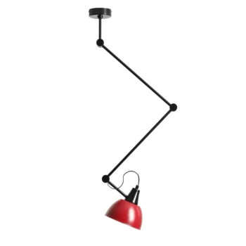 Lampa sufitowa regulowana AIDA 1141PL_G3_15 czarna czerwona