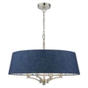 Lampa wisząca Down DOW0423-EH Dar Lighting wzorzysta owal do salonu niebieska