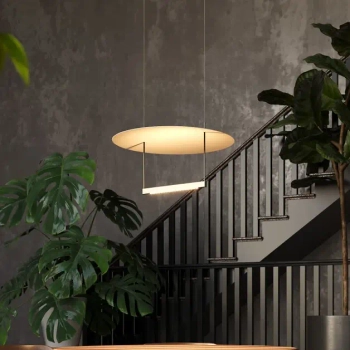 Wisząca lampa owalna Ambience MOD280PL-L30B3K1 czarna 30W 3000K ściemnialna