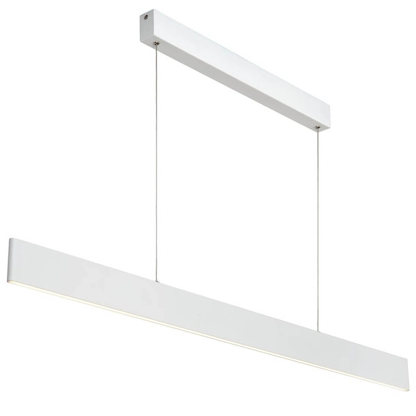 Biała lampa wisząca Raya minimalistyczna LED 36W do holu