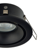 Łazienkowa lampa do zabudowy Foxtrot 8374 czarne oczko metalowe