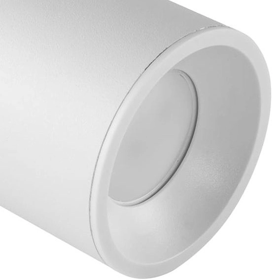 Biały spot przegubowy PALLAS 314086 podtynkowy wpust do jadalni