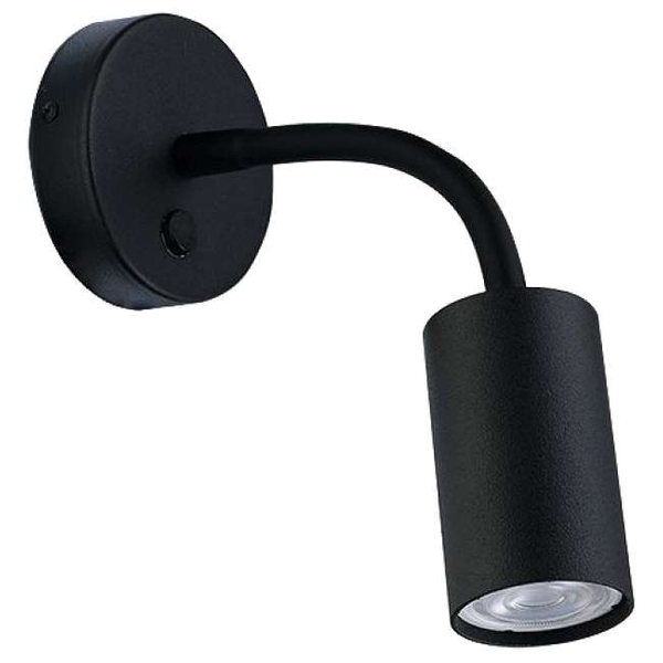 Elastyczna LAMPA ścienna EYE FLEX S 9068 Nowodvorski regulowana OPRAWA 1-punktowa metalowa tuba na peszlu czarna