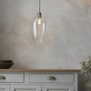 Lampa wisząca L&-1100658 Light& ze szklanym kloszem mosiądz