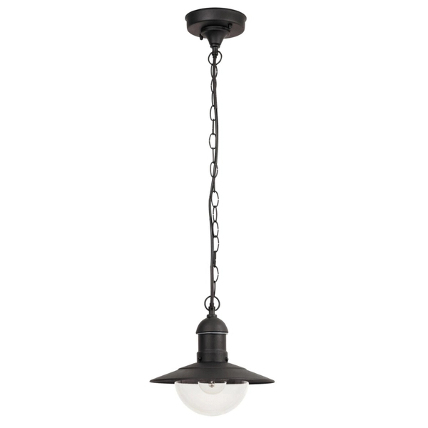 Zewnętrzna LAMPA wisząca OSLO 8717 Rabalux industrialna OPRAWA tarasowy zwis na łańcuchu loftowy IP44 czarny