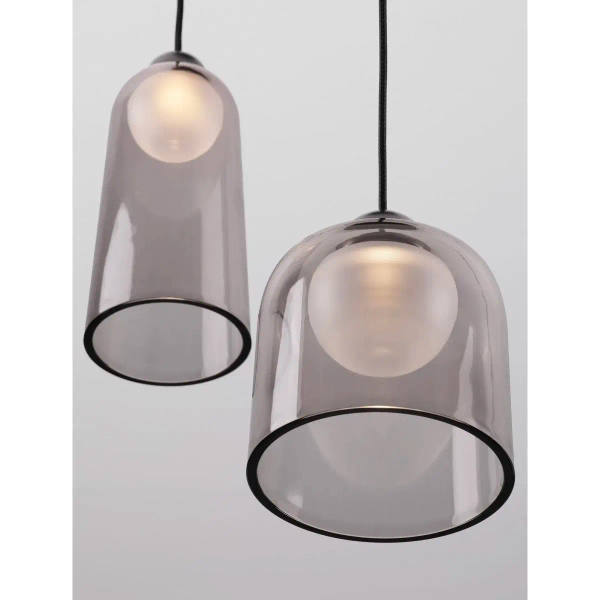 Potrójna wisząca lampa TAVENCO LE45213 LED 15W 3000K czarny różowy