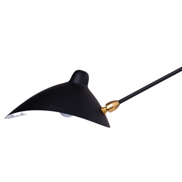 Loftowa lampa podłogowa Crane ST-F8701 Step metalowa czarna