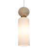 Podłużna wisząca lampa Santos PND-95331-4-BRSS do salonu mosiądz