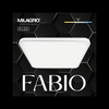 Minimalistyczna lampa sufitowa Fabio LED 35W 4000K biała do salonu