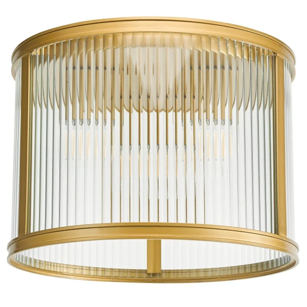 Sufitowa lampa do jadalni Bianka BIA5363 żebrowana satynowy brąz