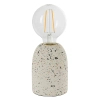 Skandynawska lampa stołowa Terrazzo 78181 lastrykowa biała