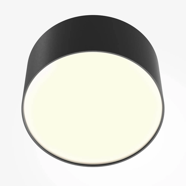 Sufitowa lampa do jadalni Zon C032CL-12W3K-RD-B LED 12W 3000K krążek czarna