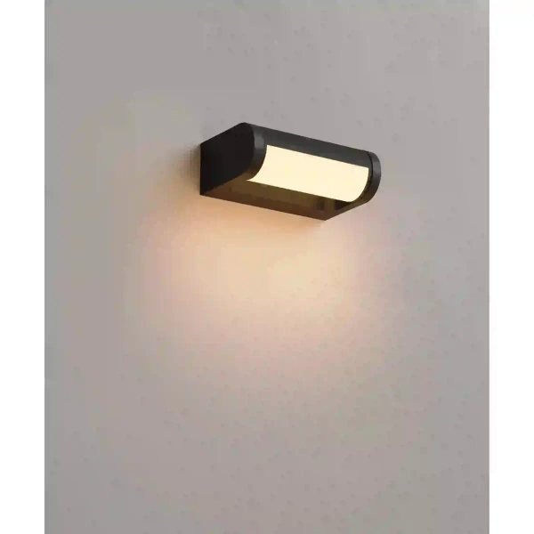 Elewacyjna lampa LED SOLDEN czarna W0462 1x12W 3000K IP65 na taras
