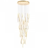Wisząca lampa do salonu FLOW AZ6818 LED 324W 3000K ściemnialna złota