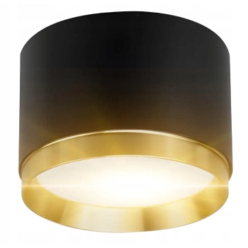 Do salonu lampa sufitowa Lumet CGLUMETBK tuba okrągły czarny złoty