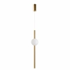 Lampa wisząca art deco O-LINE ST-1689S złoty połysk żelazna LED 5W 3000K sopel do jadalni