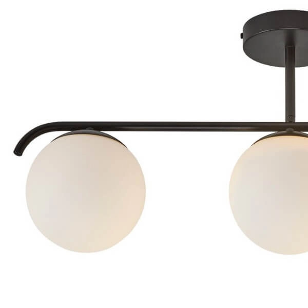 Potrójna lampa sufitowa kula Grant 2010583003 szklana czarny