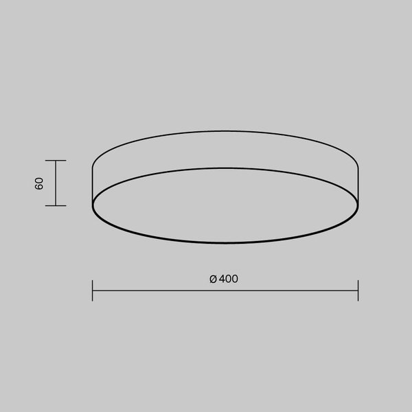 Plafon jadalniany Zon C032CL-45W3K-RD-B Maytoni LED 45W 3000K czarny