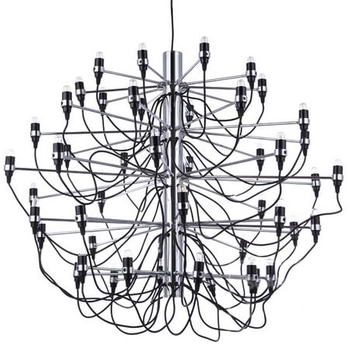 Żyrandol świecznikowy Chandelier ST-9028-50 Step do salonu czarny chrom