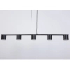 Żyrandol metalowy Mila 5 41345 do salonu tubki czarne