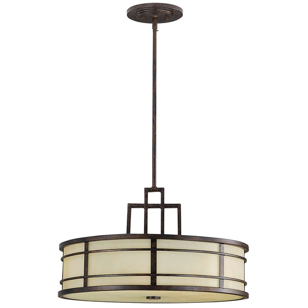 LAMPA wisząca FE-FUSION-P-L Elstead FEISS metalowa OPRAWA industrialna okrągła brąz