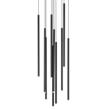 Nowoczesna lampa wisząca NOVENCIO LE45464 LED 41W 3000K tubki czarne