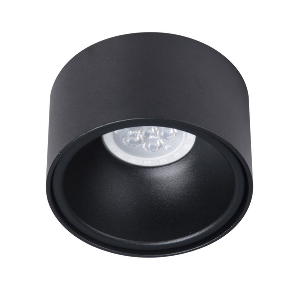 Sufitowa LAMPA wpuszczana BALI ML0060 tuba do sypialni czarna