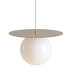 Metalowa lampa salonowa LOOP 1125G17_M Aldex wisząca kula beżowy
