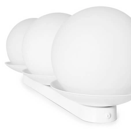 Sufitowa lampa okrągła Kuul KLB310S0 kulista szklana IP44 biała