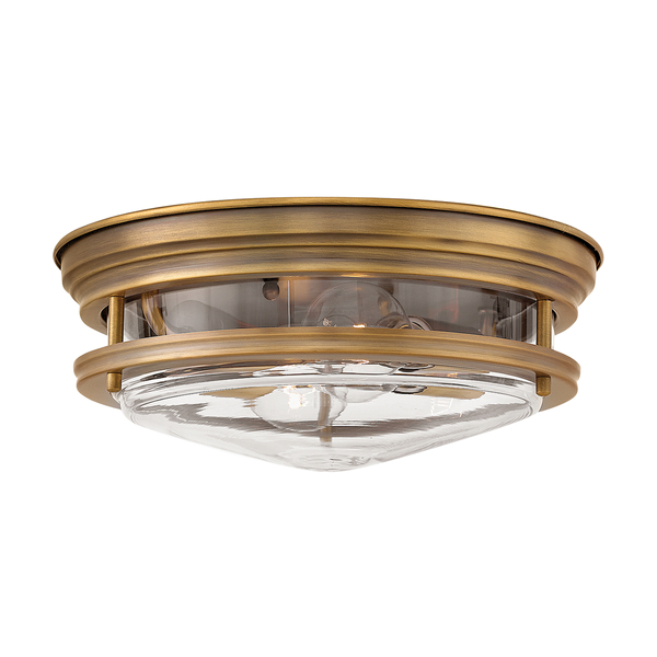 Sufitowy plafon QN-HADRIAN-FS-BR-CLEAR szklany brązowy