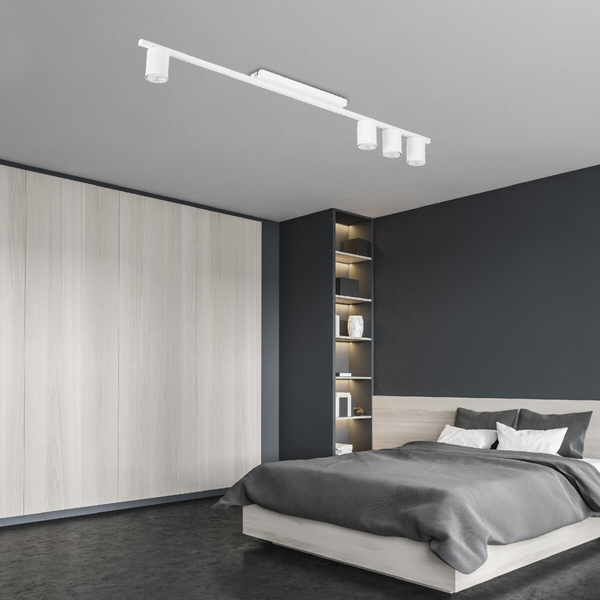 Lampa sufitowa z regulacją Logan 4571 tubki sople do jadalni biała