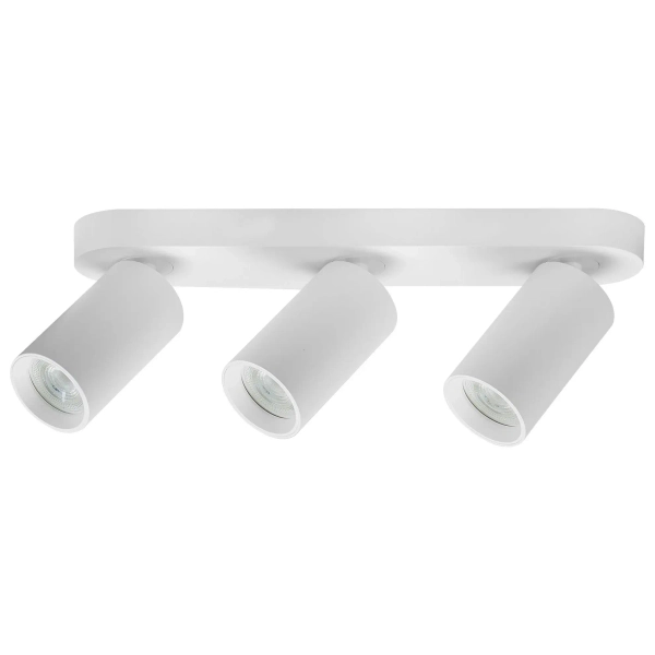 Trójpunktowa sufitowa lampa Yorli 73087 spoty tubki biały