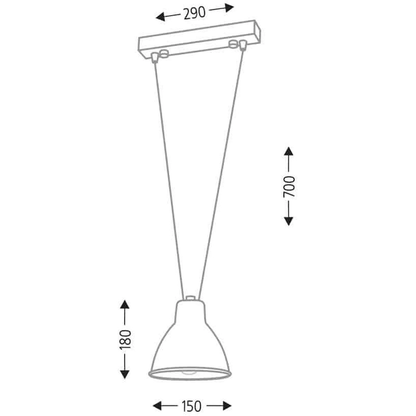 LAMPA wisząca MASAMI 7949 Shilo loftowa OPRAWA metalowy zwis biały