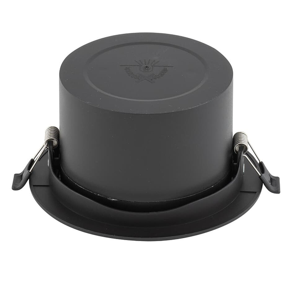 Okrągła lampa z klipsem Egina 10558 Nowodvorski LED 15W 4000K wpustowa czarna