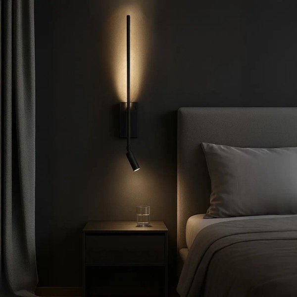 Ledowy regulowany kinkiet Torch ML1566 LED 6W+3W 4000K czarny