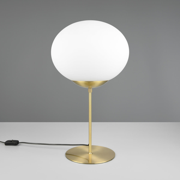 Lampa stolikowa FOMENTO 563100108 Trio do sypialni kula złoty biały