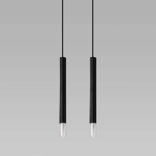 Czarna lampa wisząca SL.0961 minimalistyczne tuby do salonu