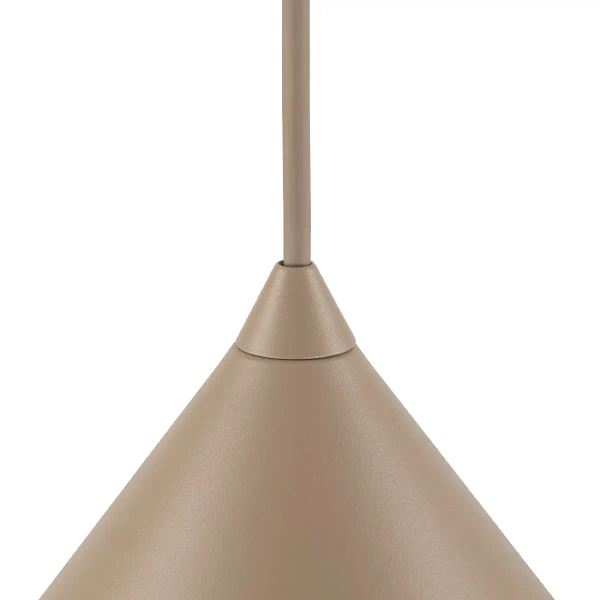 Wisząca na kablu lampa Cono 10622 do jadalni stożek beżowy