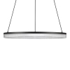 Wisząca lampa pierścieniowa ESTARIO LE45395 LED 25W 3000K ring czarny