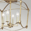 Metalowa lampa sufitowa QN-THAYER-SF-ADB candles antyk złota
