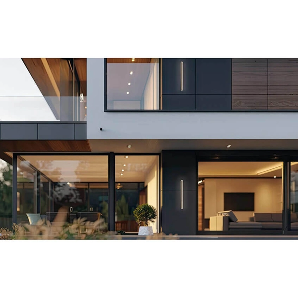 Podłużna lampa ścienna Stick 21-35899 LED 36W 3000K IP65 czarna złota